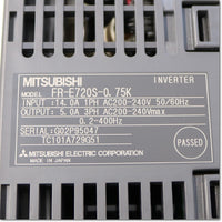 Japan (A)Unused,FR-E720S-0.75K  インバータ 単相200V ,MITSUBISHI,MITSUBISHI