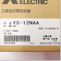 Japan (A)Unused,YS-12NAA 5A 0-60-180A CT 60/5A B  指示電気計器 三倍延長 ,Ammeter,MITSUBISHI