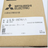 Japan (A)Unused,LS-80NAA 5A 0-750-2250A 750/5A BR　交流電流計 三倍延長 赤針付 ,Ammeter,MITSUBISHI