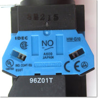 Japan (A)Unused,HW1L-M211H2G  φ22 照光押ボタンスイッチ 丸突形 1a1b AC100/110V モメンタリ ,Illuminated Push Button Switch,IDEC