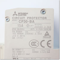 Japan (A)Unused,CP30-BA,3P 1-MD 15A circuit protector 3-Pole,MITSUBISHI 