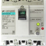 Japan (A)Unused,EW100AAG,3P 100A 30mA 4B　漏電遮断器　トリップリード付き ,Earth Leakage Breaker 3-Pole,Fuji