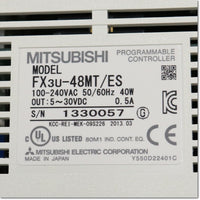 Japan (A)Unused,FX3U-48MT/ES  マイクロシーケンサ基本ユニット AC100-240V DC入力 トランジスタ出力 ,Main Module,MITSUBISHI