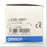 Japan (A)Unused,E3X-VG21  ファイバアンプ マーク検出タイプ 2m ,Fiber Optic Sensor Amplifier,OMRON