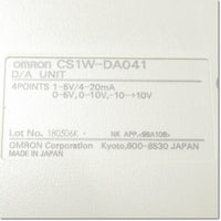 Japan (A)Unused,CS1W-DA041  アナログ出力ユニット 出力4点 ,Analog Module,OMRON
