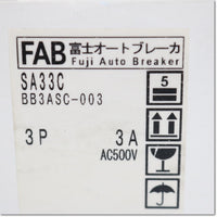 Japan (A)Unused,SA33C,3P 3A　オートブレーカ ,MCCB 3 Poles,Fuji