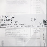 Japan (A)Unused,FX-551-C2　デジタルファイバセンサ アンプ ケーブルタイプ ,Fiber Optic Sensor Amplifier,Panasonic