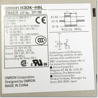 Japan (A)Unused,H3DK-HBL  24-48AC/DC 1s-120s ソリッドステート・タイマ ,Timer,OMRON