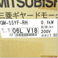 Japan (A)Unused,GM-SSYF-RH 0.1kW 1/50 4P Geared Motor,Geared Motor,MITSUBISHI 