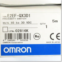 Japan (A)Unused,E2EF-QX3D1 M12 オールステンレスボディ近接センサ コード 
引き出しタイプ 5M ,Amplifier Built-in Proximity Sensor,OMRON