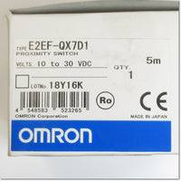 Japan (A)Unused,E2EF-QX7D1 M18　オールステンレスボディ近接センサ コード 
引き出しタイプ 5M ,Amplifier Built-in Proximity Sensor,OMRON