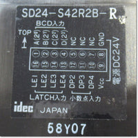 Japan (A)Unused,SD24-S42R2B-R  SDスケアディスプレイ 10進表示　右端記銘タイプ ,Digital Panel Meters,IDEC