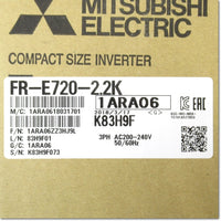 Japan (A)Unused,FR-E720-2.2K インバータ　三相200V ,MITSUBISHI,MITSUBISHI