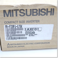 Japan (A)Unused,FR-F720PJ-0.75K  インバータ 三相200V　フィルタパック無 ,MITSUBISHI,MITSUBISHI