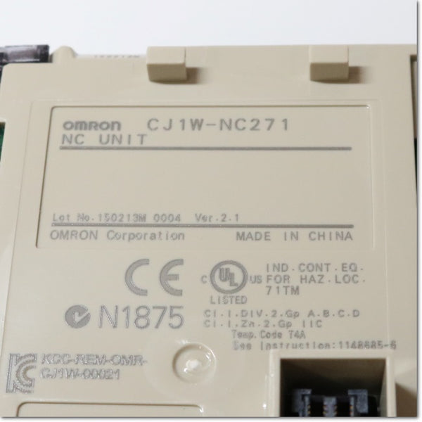 Japan (A)Unused,CJ1W-NC271  MECHATROLINK-II対応 位置制御ユニット ,Special Module,OMRON