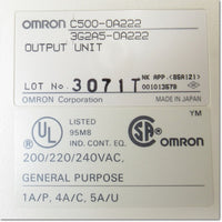 Japan (A)Unused,C500-OA222 Japanese series,CV / C500 Series,OMRON 