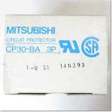 Japan (A)Unused,CP30-BA 3P 1-M 3A  サーキットプロテクタ ,Circuit Protector 3-Pole,MITSUBISHI