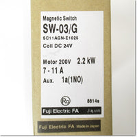 Japan (A)Unused,SW-03/G,DC24V 7-11A 1a  電磁開閉器 ,Irreversible Type Electromagnetic Switch,Fuji