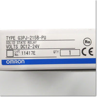 Japan (A)Unused,G3PJ-215B-PU DC12-24V series ,Solid-State Relay / Contactor,OMRON 