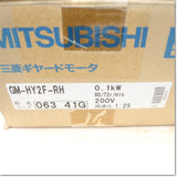 Japan (A)Unused,GM-HY2F-RH 0.1kW 4P 1/25 200V Geared Motor,MITSUBISHI 