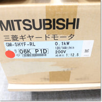 Japan (A)Unused,GM-SHYF-RL 0.1kW 4P 1/12.5 三相200V  ギヤードモータ 直交軸 フランジ形 ,Geared Motor,MITSUBISHI