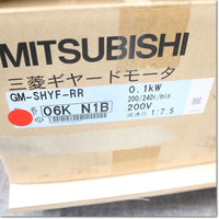 Japan (A)Unused,GM-SHYF-RR 0.1kW 4P 1/7.5 三相200V geared motor,MITSUBISHI 