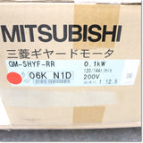 Japan (A)Unused,GM-SHYF-RR 0.1kW 4P 1/12.5 三相200V Japanese gear ,Geared Motor,MITSUBISHI 