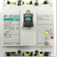 Japan (A)Unused,EW32AAG,3P 5A 30mA 4B Japanese Earth Leakage Breaker 3-Pole,Fuji 