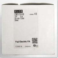 Japan (A)Unused,EW32AAG,3P 5A 30mA 4B Japanese Earth Leakage Breaker 3-Pole,Fuji 