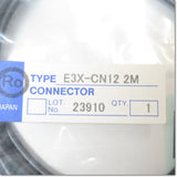 Japan (A)Unused,E3X-CN12　デジタルファイバセンサ 子コネクタ 2m ,Fiber Optic Sensor Amplifier,OMRON