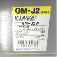 Japan (A)Unused,GM-J2W 3相ギヤードモータ 減速比1/40 ,Geared Motor,MITSUBISHI 
