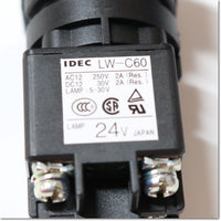 Japan (A)Unused,LW6ML-M1C64MY  Φ25.3 照光押しボタンスイッチ 丸形 2c AC/DC24V ,Illuminated Push Button Switch,IDEC