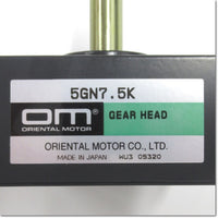 Japan (A)Unused,5GN7.5K  平行軸ギヤヘッド 取付角90mm 減速比7.5 ,Reduction Gear (GearHead),ORIENTAL MOTOR