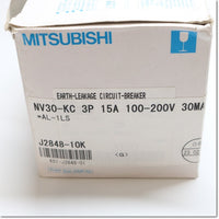 Japan (A)Unused,NV30-KC,3P 15A 30mA Earth Leakage Breaker 3-Pole,MITSUBISHI 