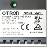 Japan (A)Unused,NV3Q-SW21　プログラマブルターミナル 3.6インチ TFTカラー 液晶 DC24V ,NV / NT Series,OMRON