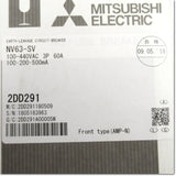 Japan (A)Unused,NV63-SV,3P 60A 100/200/500mA Japanese Earth Leakage Breaker 3-Pole,MITSUBISHI 