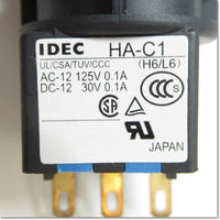 Japan (A)Unused,LA3B-M1C1B φ16 switch,Push-Button Switch,IDEC 