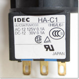 Japan (A)Unused,LA3B-M1C1Y φ16 switch,Push-Button Switch,IDEC 