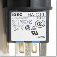 Japan (A)Unused,LA3L-M1C14R  φ16 照光押ボタンスイッチ 長角形 1c AC/DC24V ,Illuminated Push Button Switch,IDEC