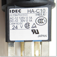 Japan (A)Unused,LA3L-M1C14G  φ16 照光押ボタンスイッチ 長角形 1c AC/DC24V ,Illuminated Push Button Switch,IDEC