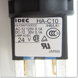 Japan (A)Unused,HA2L-M1C14G φ16 automatic switch AC/DC24V ,Illuminated Push Button Switch,IDEC 