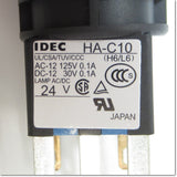 Japan (A)Unused,HA2L-M1C14G  φ16 照光押ボタンスイッチ 正角形 金接点 1c AC/DC24V ,Illuminated Push Button Switch,IDEC