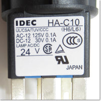 Japan (A)Unused,HA2L-M1C14Y φ16 automatic switch AC/DC24V ,Illuminated Push Button Switch,IDEC 
