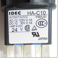 Japan (A)Unused,HA2L-M1C14Y  φ16 照光押ボタンスイッチ 正角形 金接点 1c AC/DC24V ,Illuminated Push Button Switch,IDEC