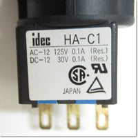 Japan (A)Unused,HA1B-M2C1R  φ16 押ボタンスイッチ 丸形 突形 金接点 1c ,Push-Button Switch,IDEC