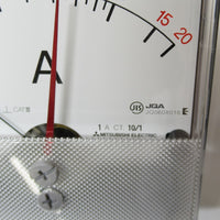 Japan (A)Unused,YS-8NAA GR 0-10-20A CT10/1A 3rd generation ammeter,Ammeter,MITSUBISHI 
