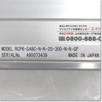 Japan (A)Unused,RCP6-SA8C-N-N-20-300-N-N-SP  ロボシリンダ　本体幅85mm　リード20mm　ストローク300mm　モータなし仕様 ,Actuator,IAI