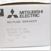 Japan (A)Unused,NV125-SV,3P 100A 100/200/500mA AL-1LS SLT 漏電遮断器 警報スイッチ付 ,Earth Leakage Breaker 3-Pole,MITSUBISHI