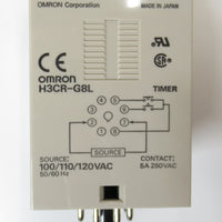 Japan (A)Unused,H3CR-G8L 100V 0.5s-120s timer,Timer,OMRON 