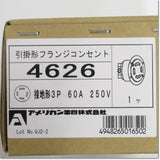 Japan (A)Unused,4626  フランジコンセント 引掛形接地3P 60A 250V ,Outlet / Lighting Eachine,Other